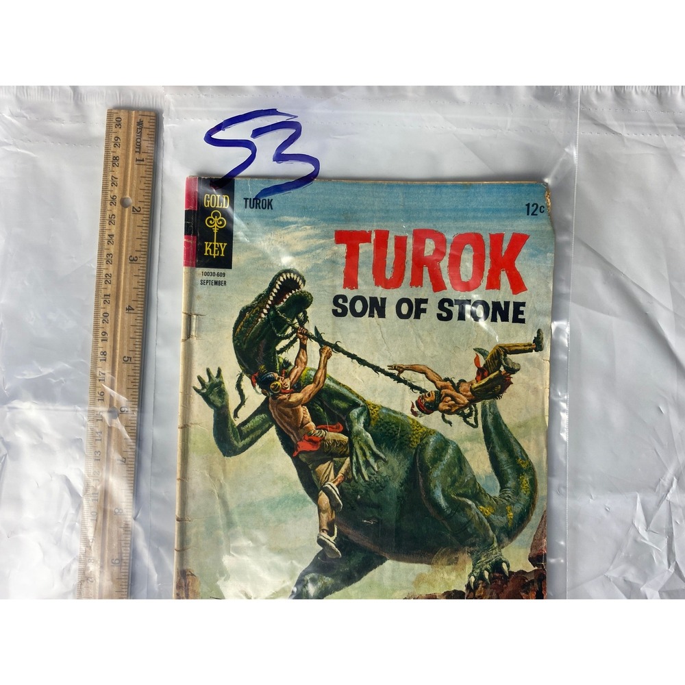 Turok Son Of Stone Comic Book Gold Key Issue 12c September 1960s
